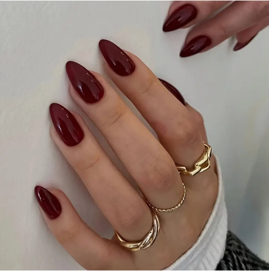 Burgundy Nails